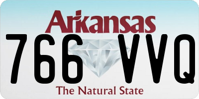 AR license plate 766VVQ
