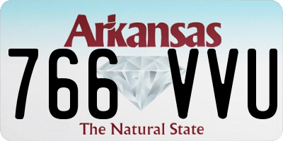 AR license plate 766VVU
