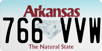 AR license plate 766VVW