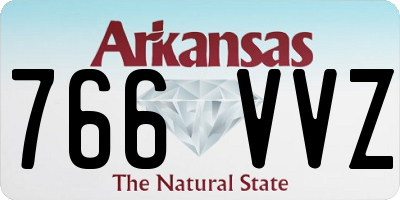AR license plate 766VVZ