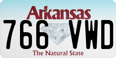 AR license plate 766VWD