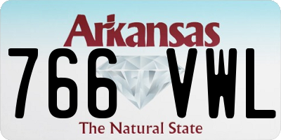 AR license plate 766VWL