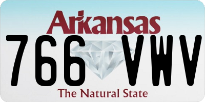 AR license plate 766VWV