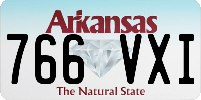 AR license plate 766VXI