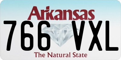 AR license plate 766VXL