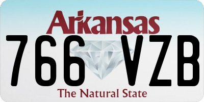 AR license plate 766VZB