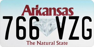 AR license plate 766VZG