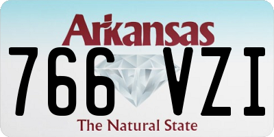 AR license plate 766VZI