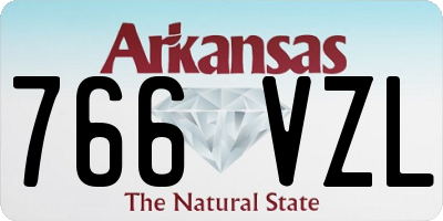 AR license plate 766VZL