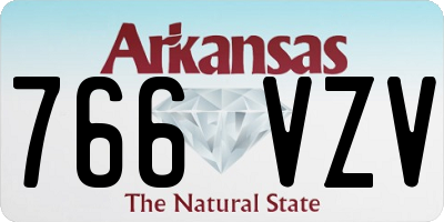 AR license plate 766VZV