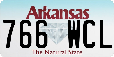 AR license plate 766WCL