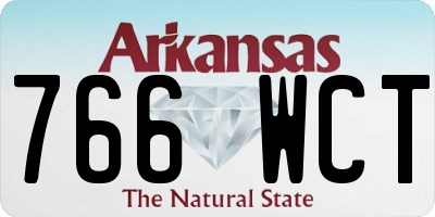 AR license plate 766WCT
