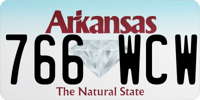AR license plate 766WCW
