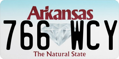 AR license plate 766WCY
