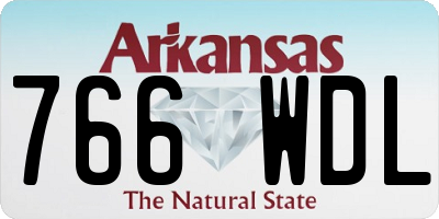 AR license plate 766WDL