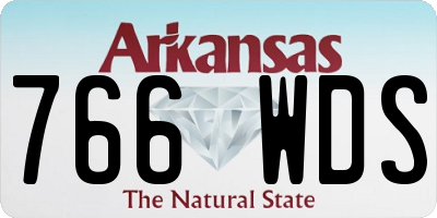 AR license plate 766WDS