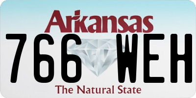 AR license plate 766WEH