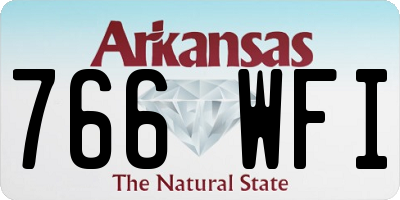 AR license plate 766WFI