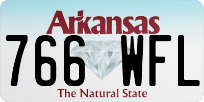 AR license plate 766WFL