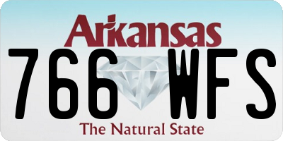 AR license plate 766WFS