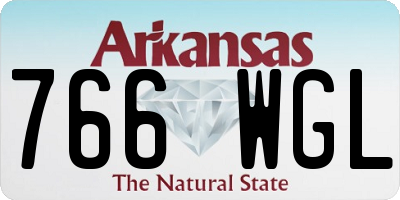AR license plate 766WGL