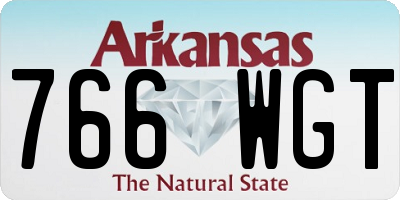 AR license plate 766WGT