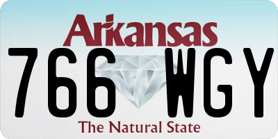 AR license plate 766WGY