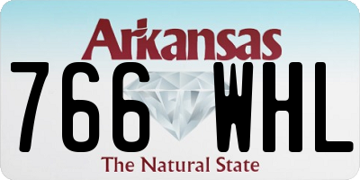 AR license plate 766WHL