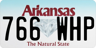 AR license plate 766WHP