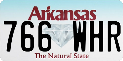 AR license plate 766WHR
