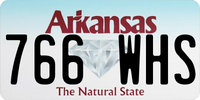 AR license plate 766WHS