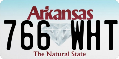 AR license plate 766WHT