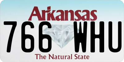 AR license plate 766WHU