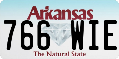 AR license plate 766WIE