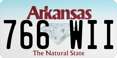 AR license plate 766WII