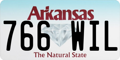 AR license plate 766WIL