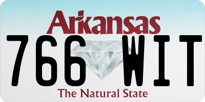 AR license plate 766WIT