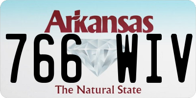AR license plate 766WIV