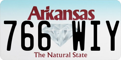 AR license plate 766WIY