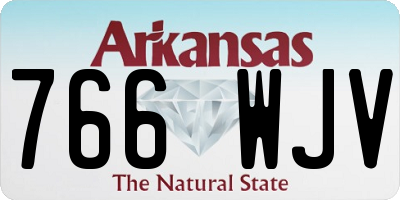 AR license plate 766WJV