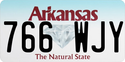 AR license plate 766WJY