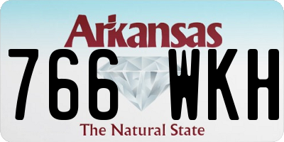AR license plate 766WKH