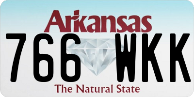 AR license plate 766WKK