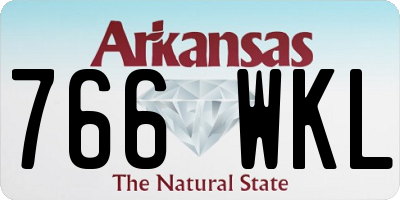 AR license plate 766WKL