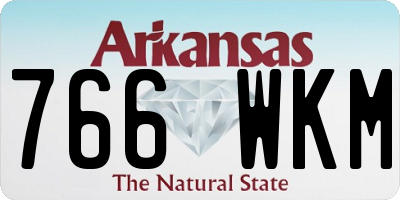 AR license plate 766WKM