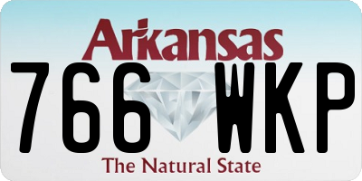 AR license plate 766WKP