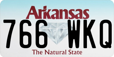 AR license plate 766WKQ