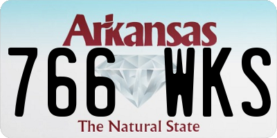 AR license plate 766WKS