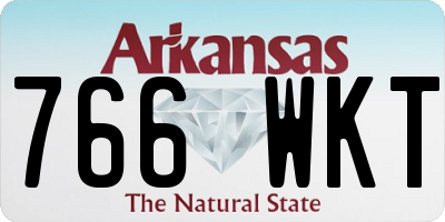 AR license plate 766WKT