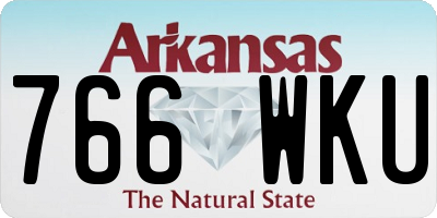AR license plate 766WKU